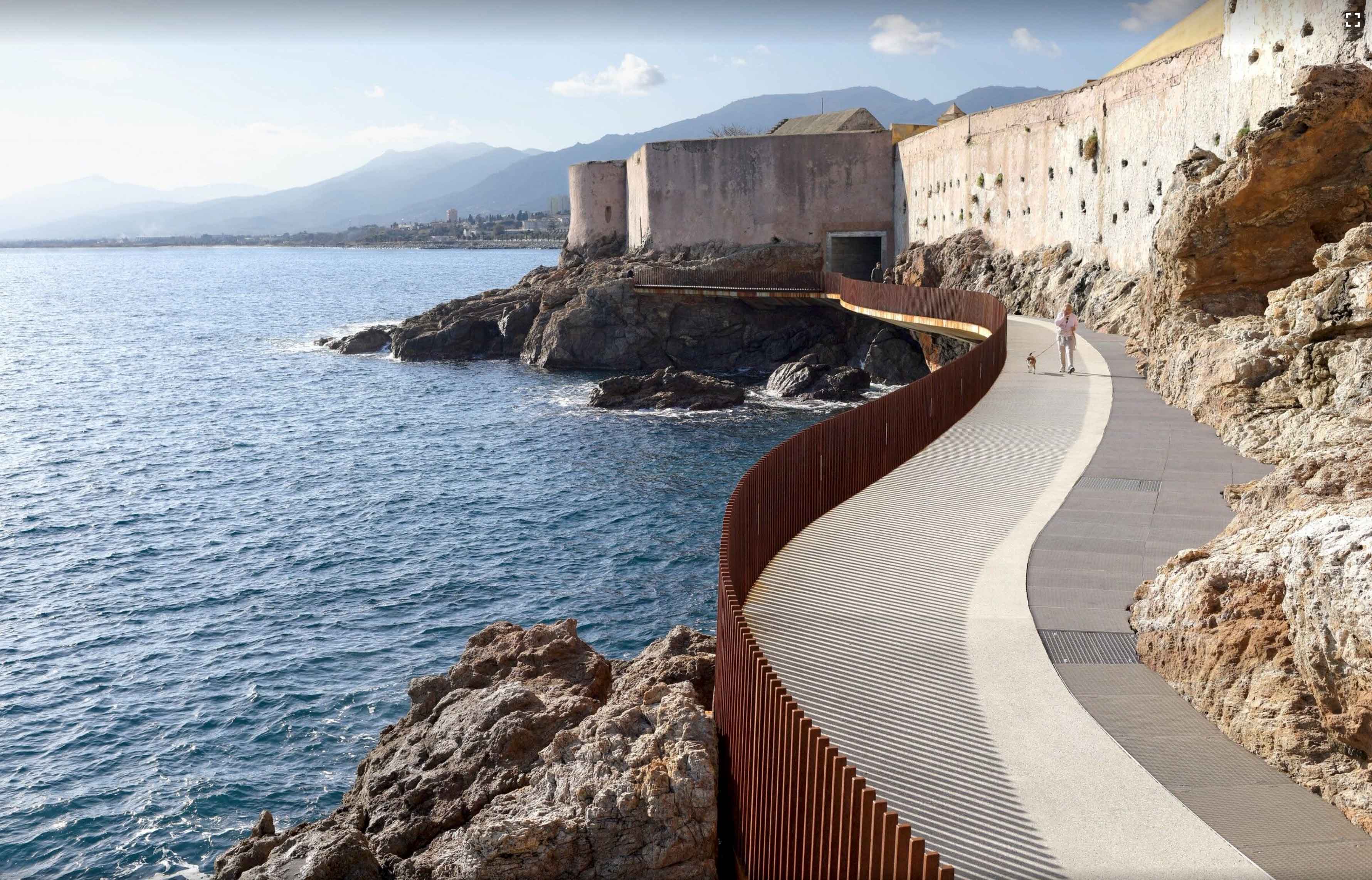 Aldilonda promenade around Bastia fortress, Corse-du-Sud, France.
